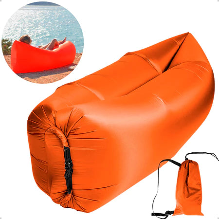 Sofá Inflável Portátil com Bolsa – Ideal para Praia, Camping e Piscina