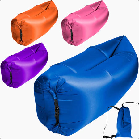 Sofá Inflável Portátil com Bolsa – Ideal para Praia, Camping e Piscina