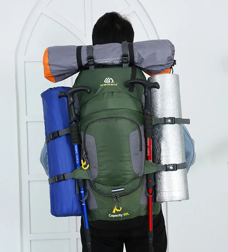 Mochila Cargueira Camping Refletiva Montevie 60L