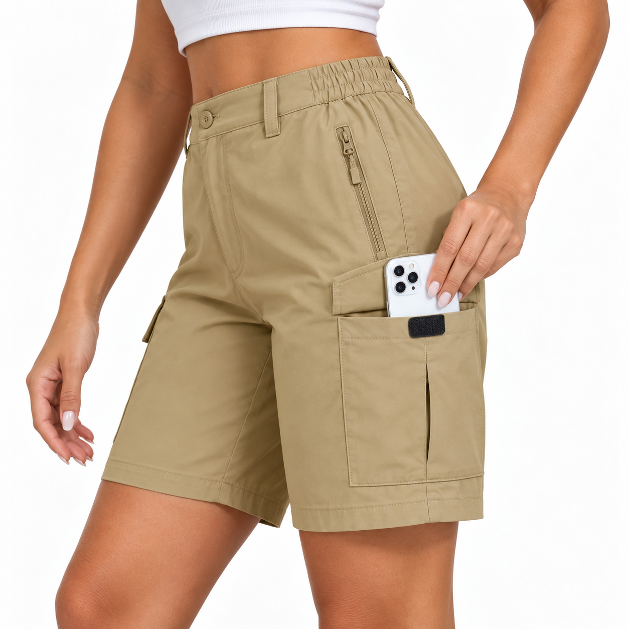 Shorts Feminino Cargo Respirável Tech Montevie