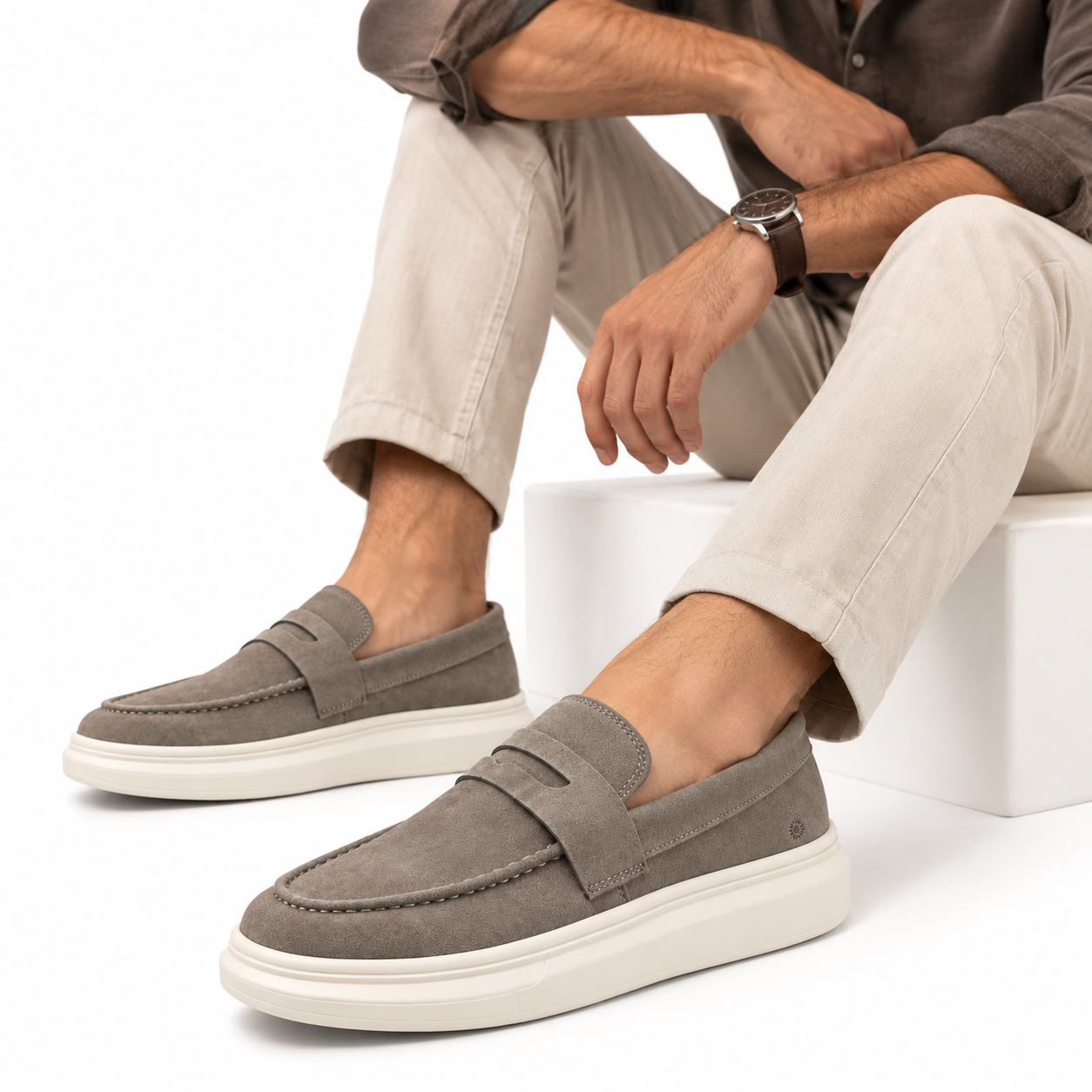 Mocassim Camurça Masculino Comfort Montevie