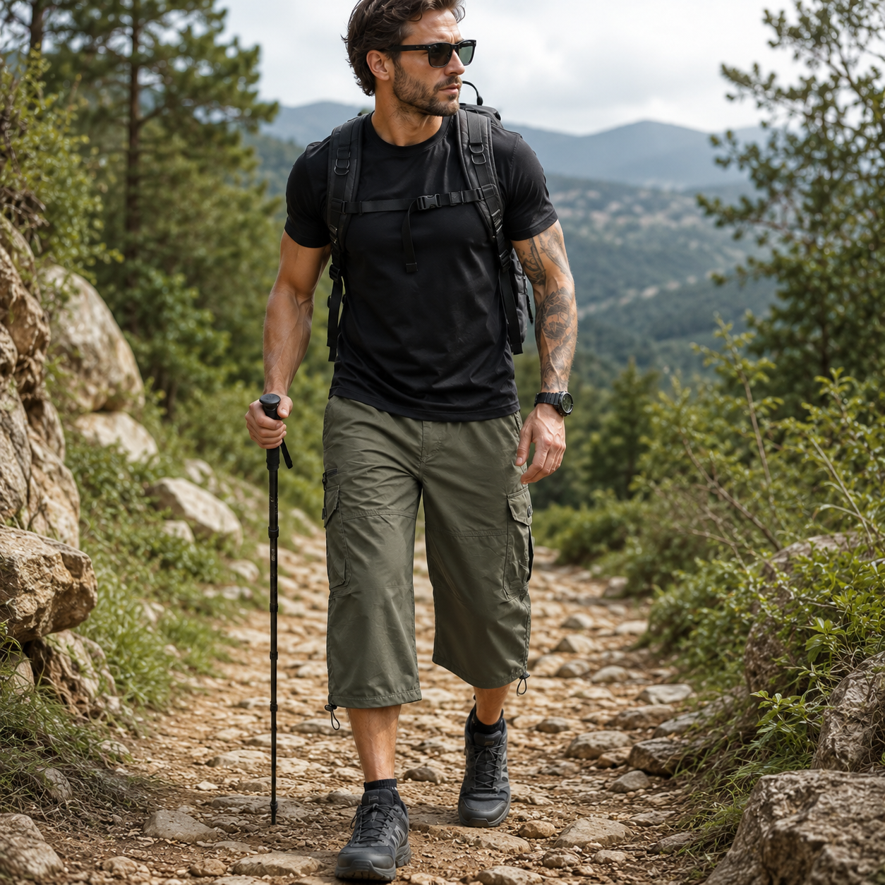 Bermuda Tática Cargo Masculino Montevie