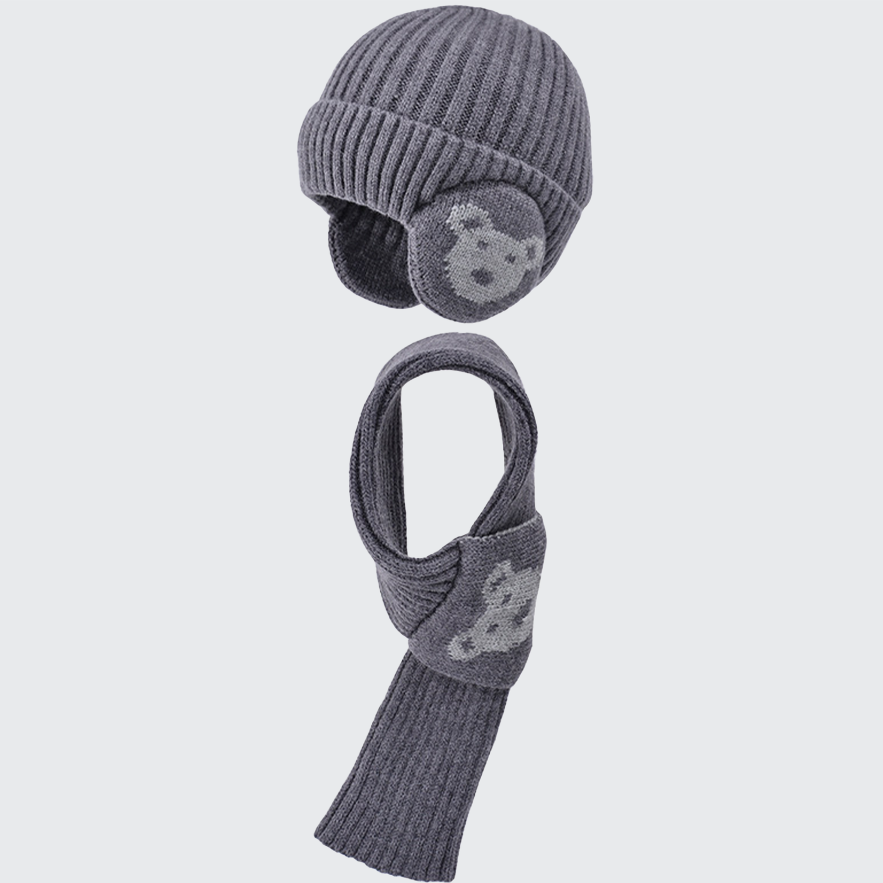 Gorro e Cachecol Infantil de Inverno Montevie