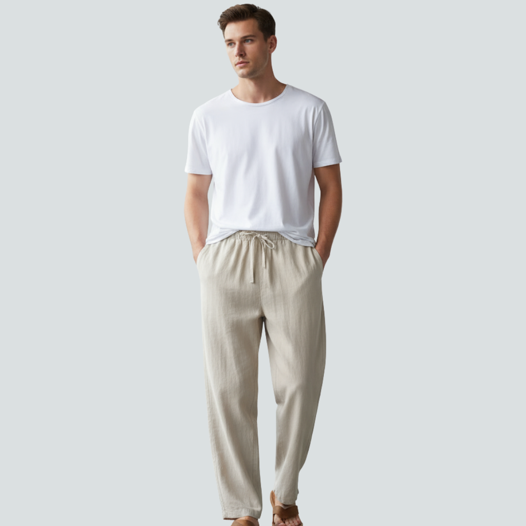 Calça de Linho Premium Old Money Masculina