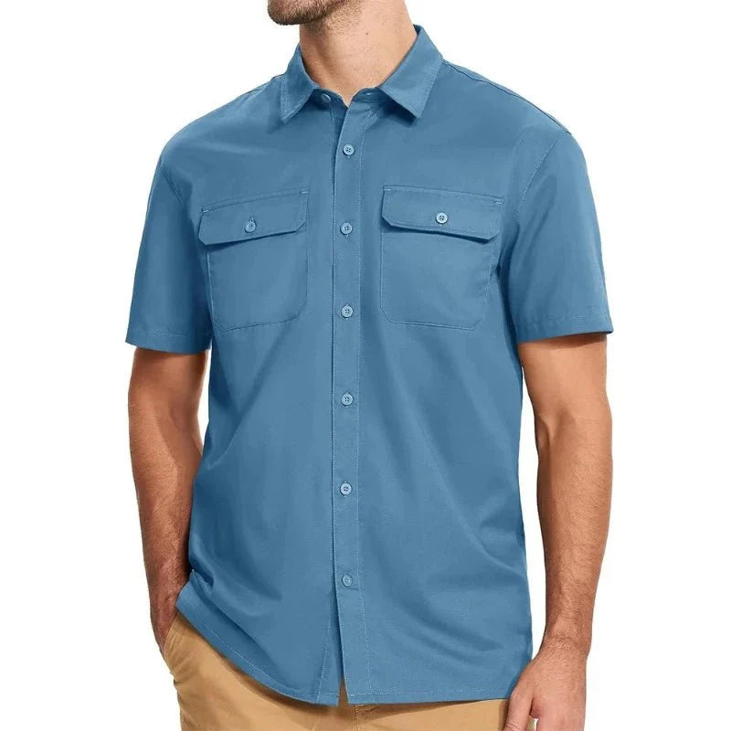 Camisa Masculina Manga Curta Montevie