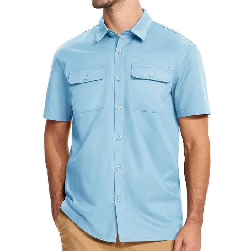 Camisa Masculina Manga Curta Montevie