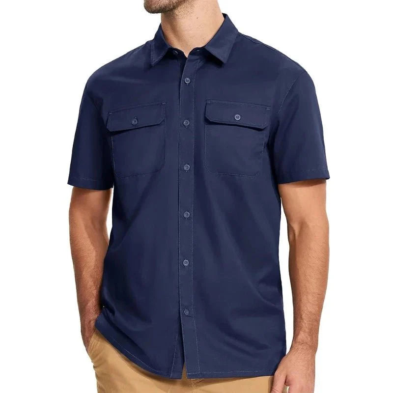 Camisa Masculina Manga Curta Montevie