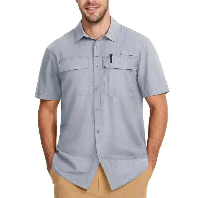 Camisa Masculina Manga Curta Valt Montevie
