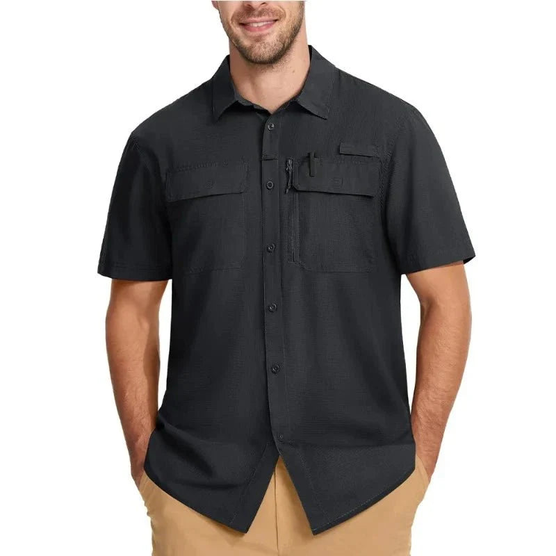 Camisa Masculina Manga Curta Valt Montevie