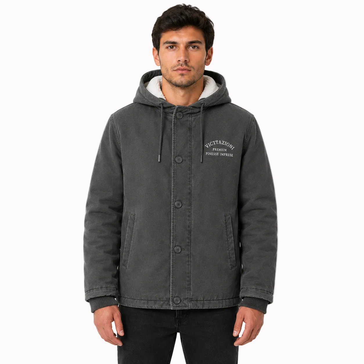 Jaqueta Bomber Masculina de Lã Montevie