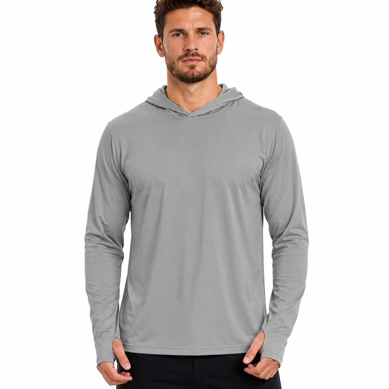 Blusa Masculina Térmica Anti-UV com Capuz Montevie