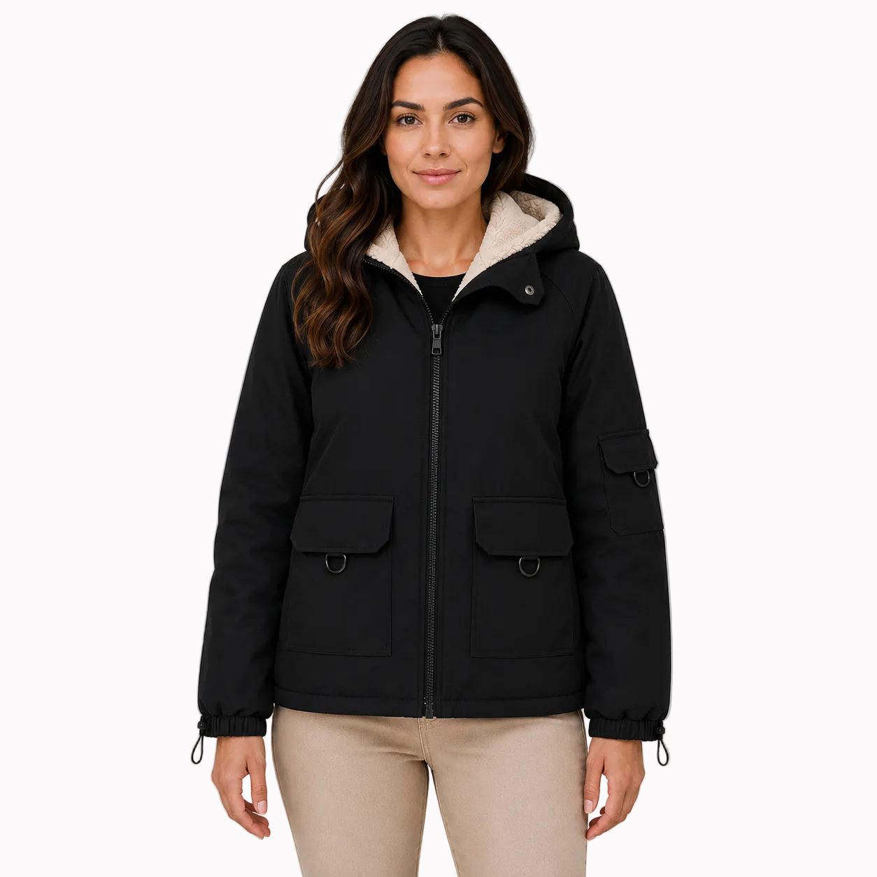 Jaqueta Parka Feminina Forrada Montevie