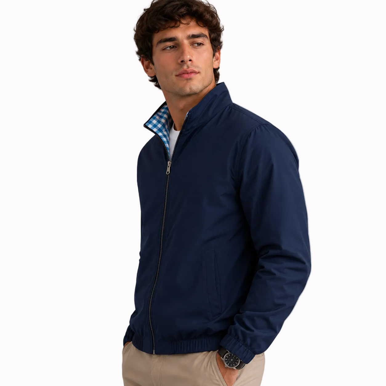 Jaqueta Reversível Masculina FlipCheck Montevie