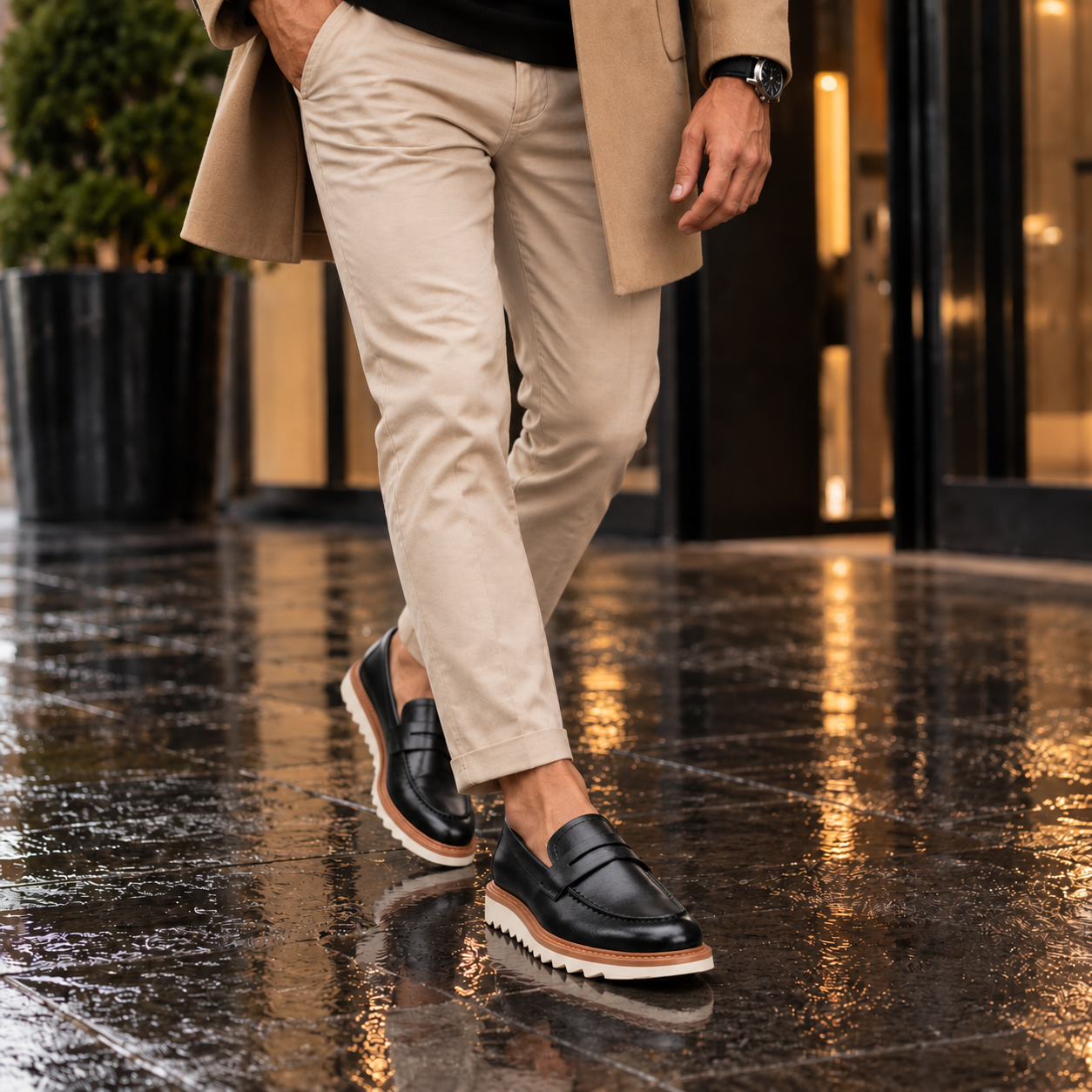 Mocassim Social Masculino Sola Antiderrapante Montevie