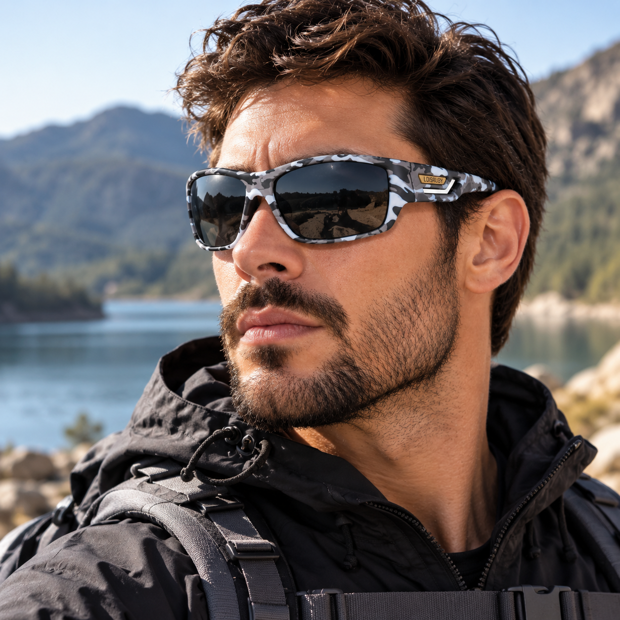 Óculos de Sol Polarizado Estilo Militar UV400 Montevie