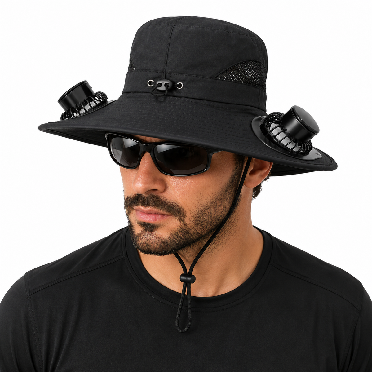 Chapéu Com 2 Ventiladores Masculino Montevie