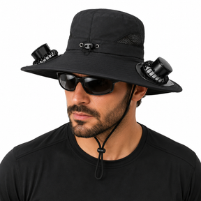 Chapéu Com 2 Ventiladores Masculino Montevie