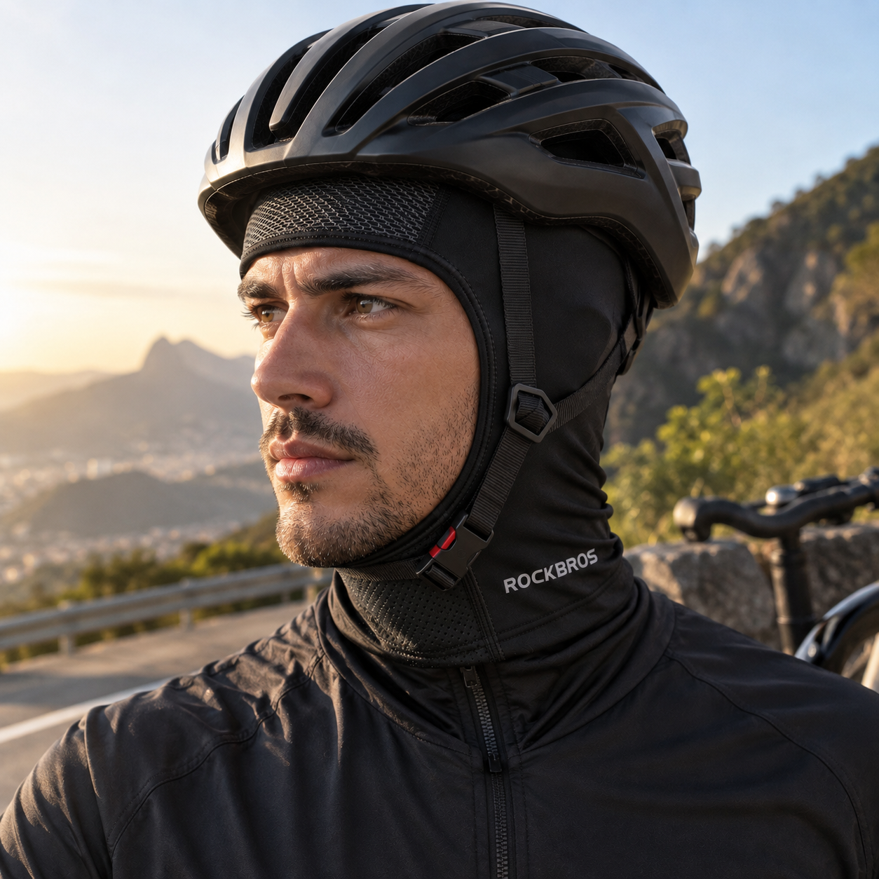 Máscara Facial de Ciclismo UPF50+ Seda Gelada Montevie