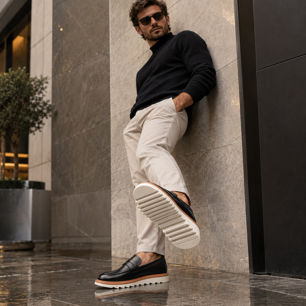 Mocassim Social Masculino Sola Antiderrapante Montevie