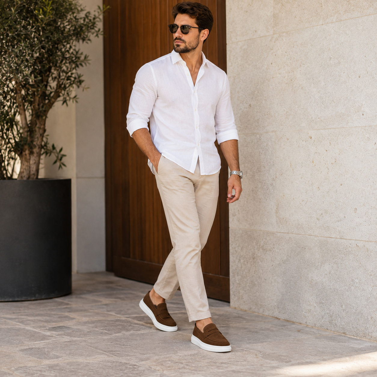 Mocassim Camurça Masculino Comfort Montevie