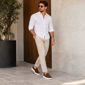 Mocassim Camurça Masculino Comfort Montevie