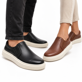 Kit 2 Pares De Sapatênis Masculino Slip On Confortável Montevie