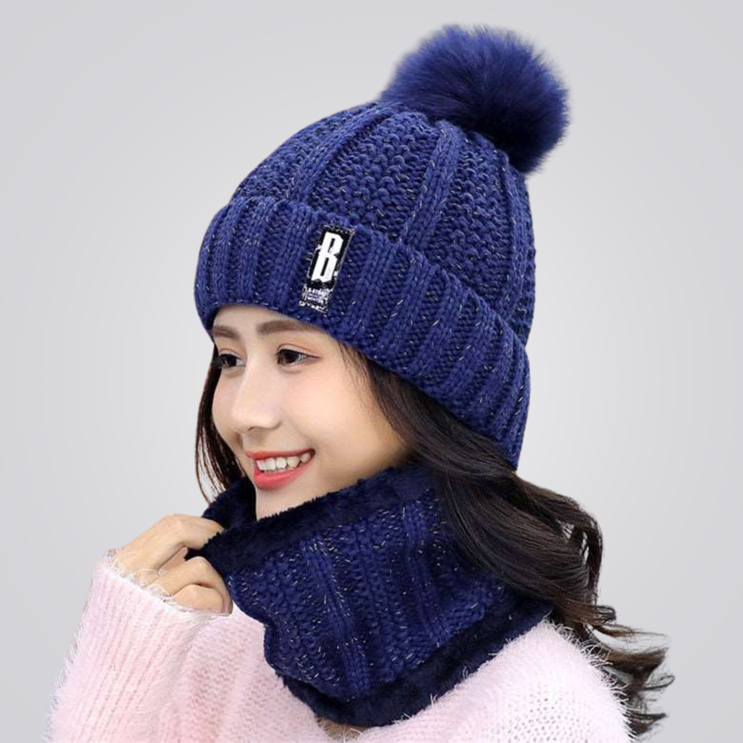 Gorro e Protetor de Pescoço Feminino Confort Montevie