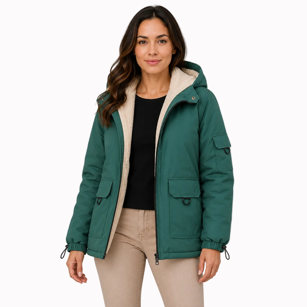 Jaqueta Parka Feminina Forrada Montevie