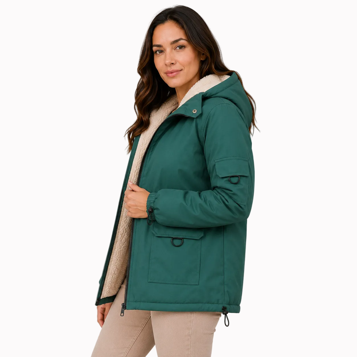 Jaqueta Parka Feminina Forrada Montevie
