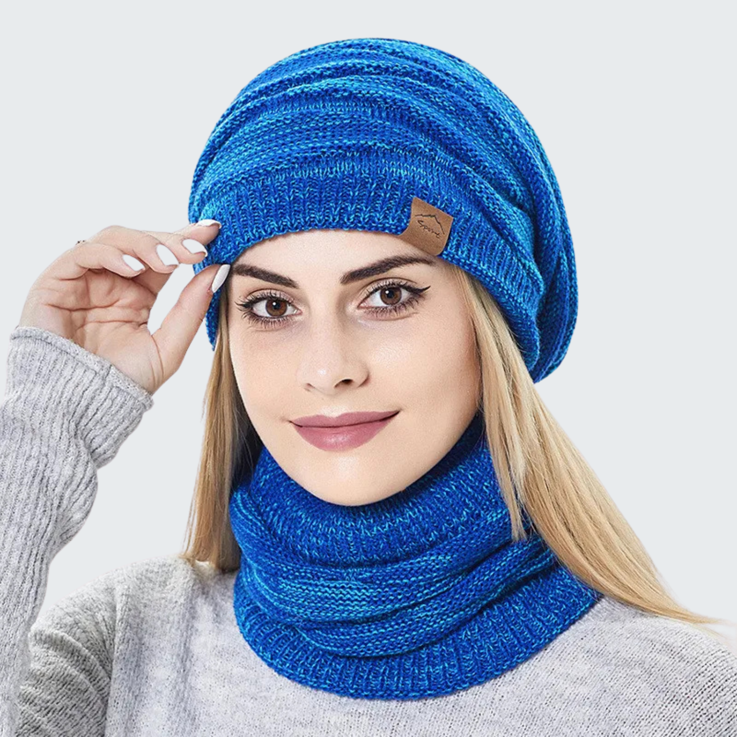 Gorro e Protetor de Pescoço Lã Feminino Montevie