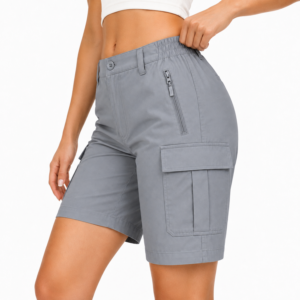 Shorts Feminino Cargo Respirável Tech Montevie