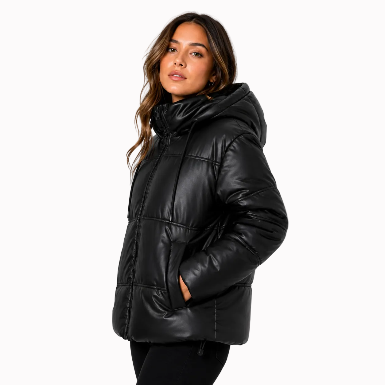 Jaqueta Puffer Feminina Vintage Labella Montevie