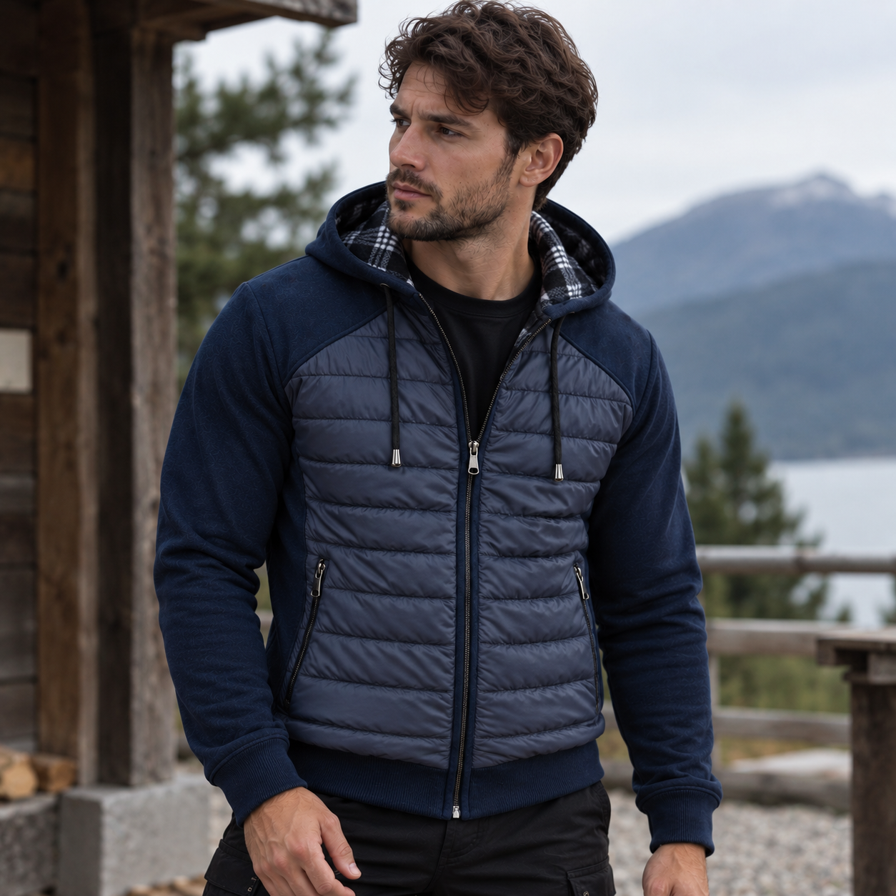 Cardigã Masculino de Malha com Zíper Montevie
