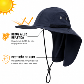 Chapéu Masculino Safari UV Neck Montevie