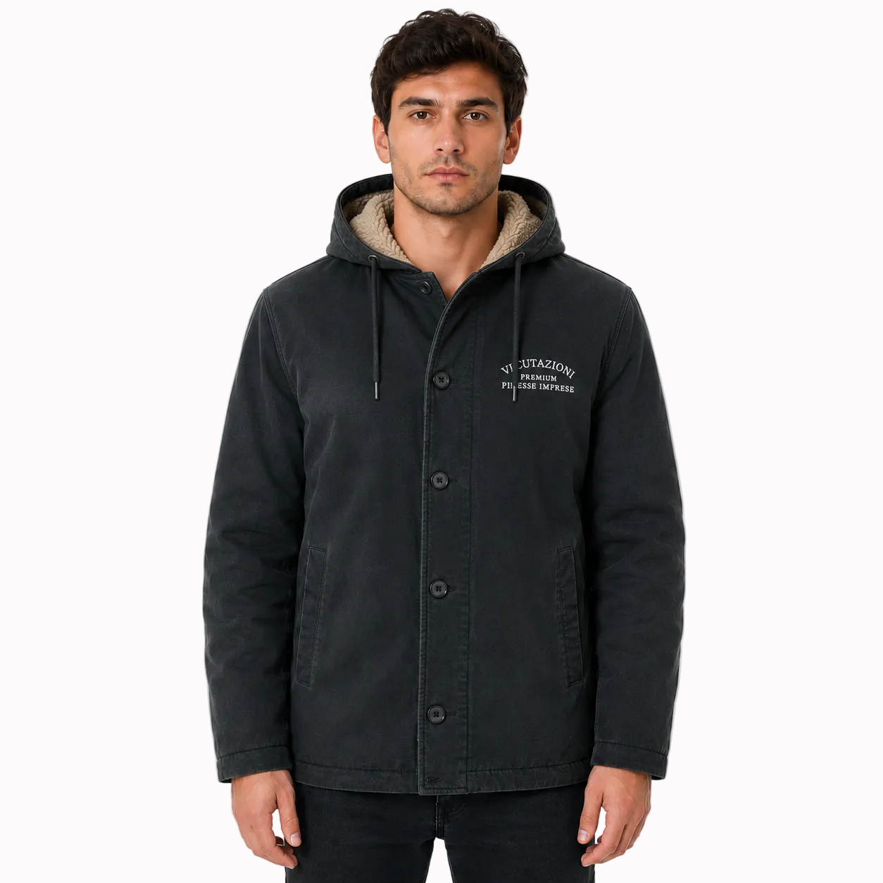 Jaqueta Bomber Masculina de Lã Montevie