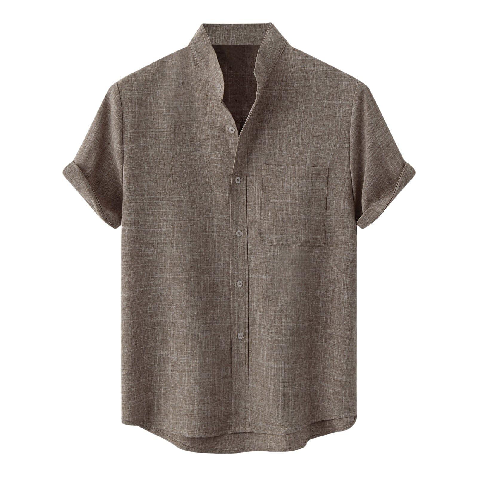 Camisa Masculina Lisa Casual Elegante – Conforto e Estilo