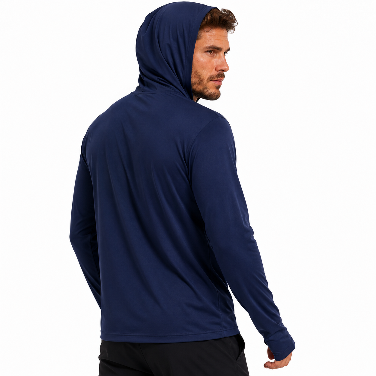 Blusa Masculina Térmica Anti-UV com Capuz Montevie