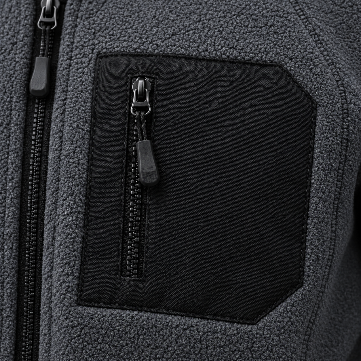 Jaqueta Fleece Tech Masculina Gola Alta Montevie