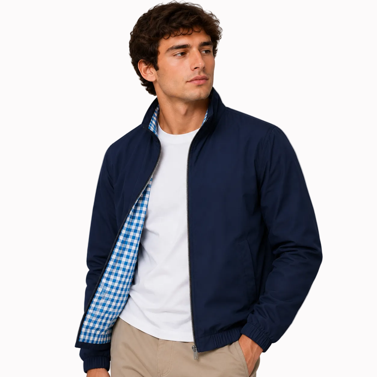 Jaqueta Reversível Masculina FlipCheck Montevie