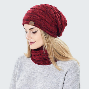 Gorro e Protetor de Pescoço Lã Feminino Montevie