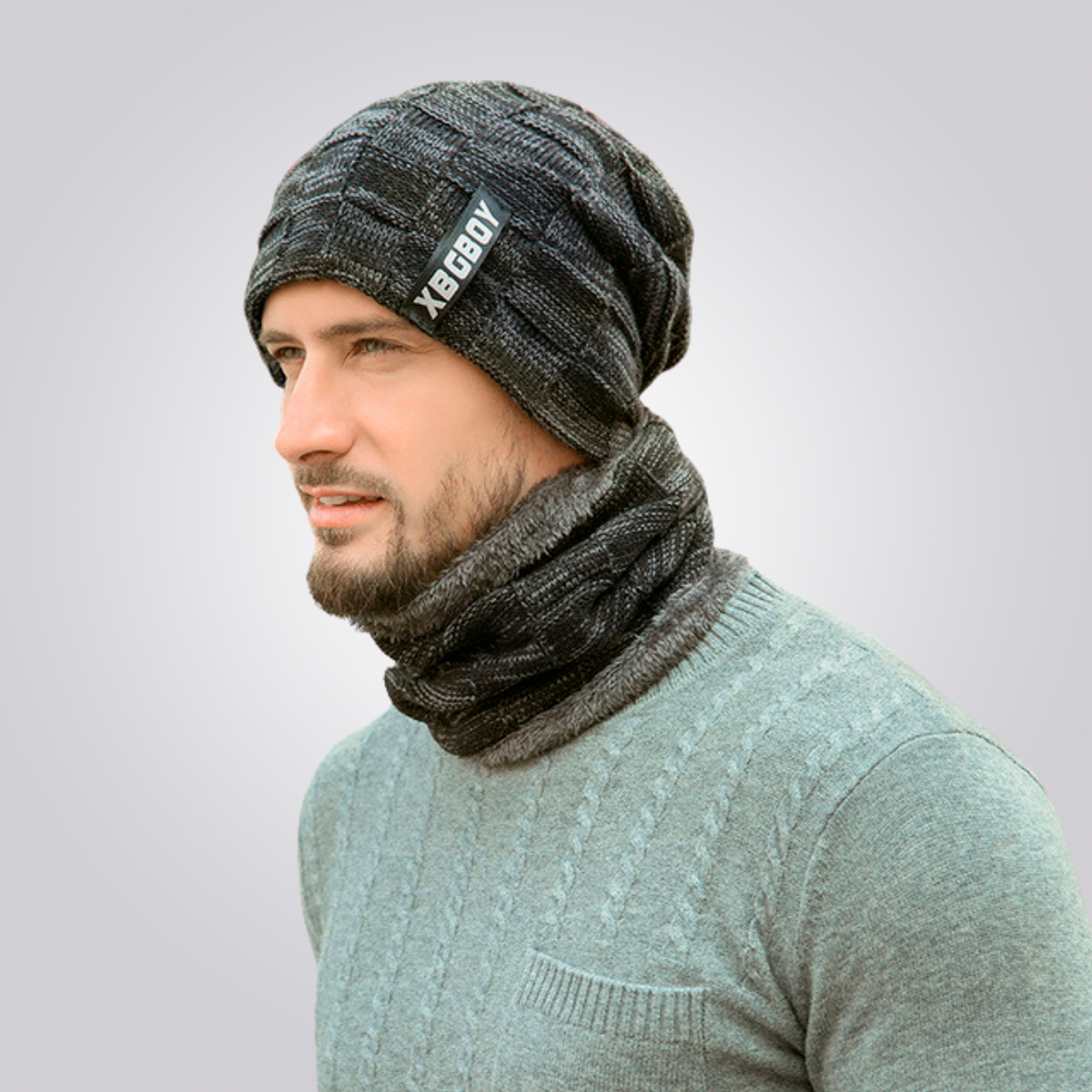 Conjunto Cachecol e Gorro Montevie