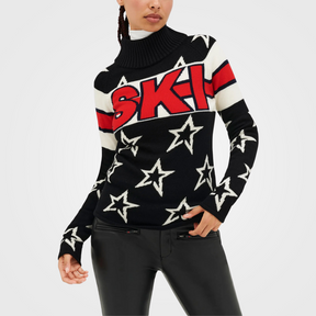 Blusa Suéter Feminino Gola Rolê Tricot Ski Montevie