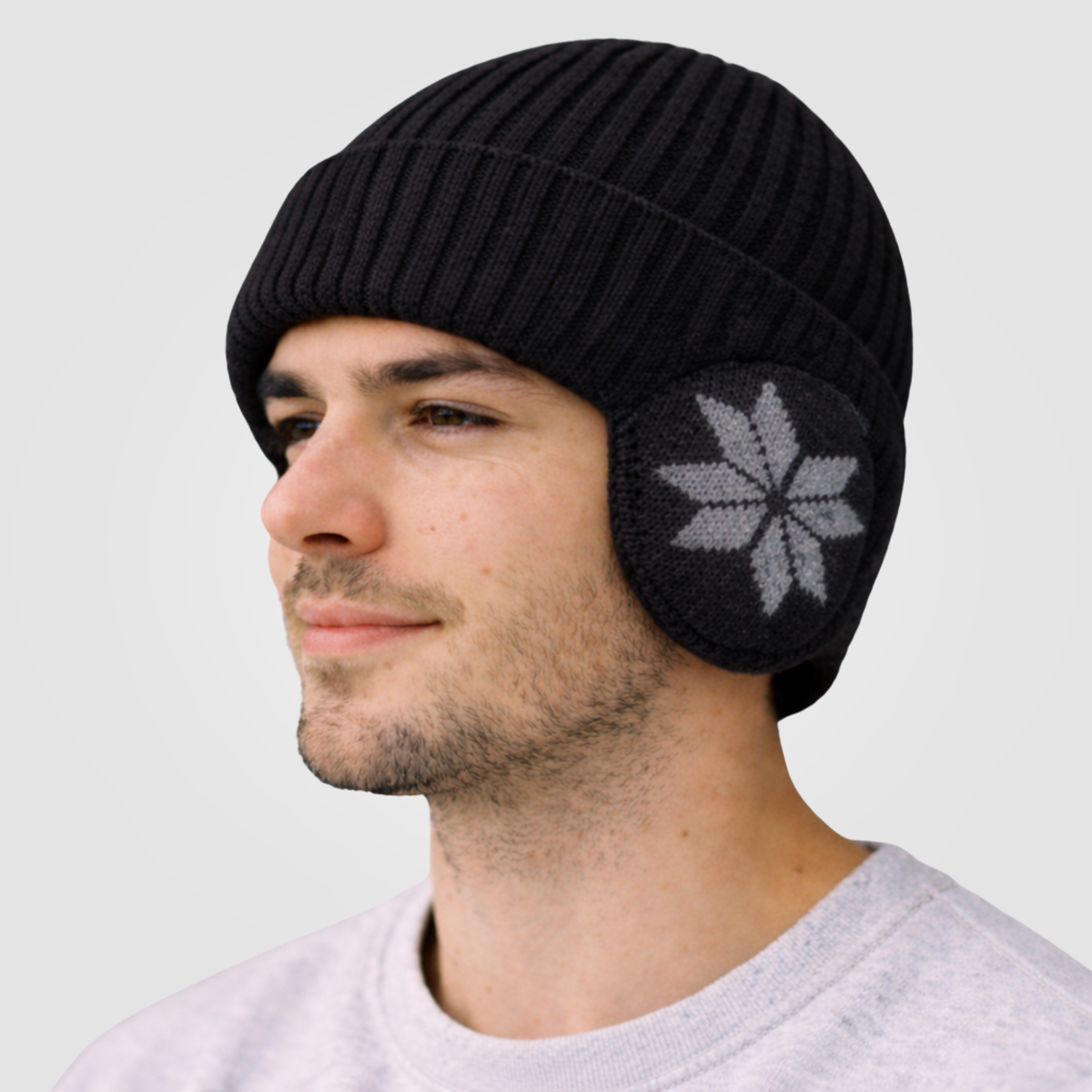 Touca Térmica Masculina Beanie com Proteção para Orelhas Montevie