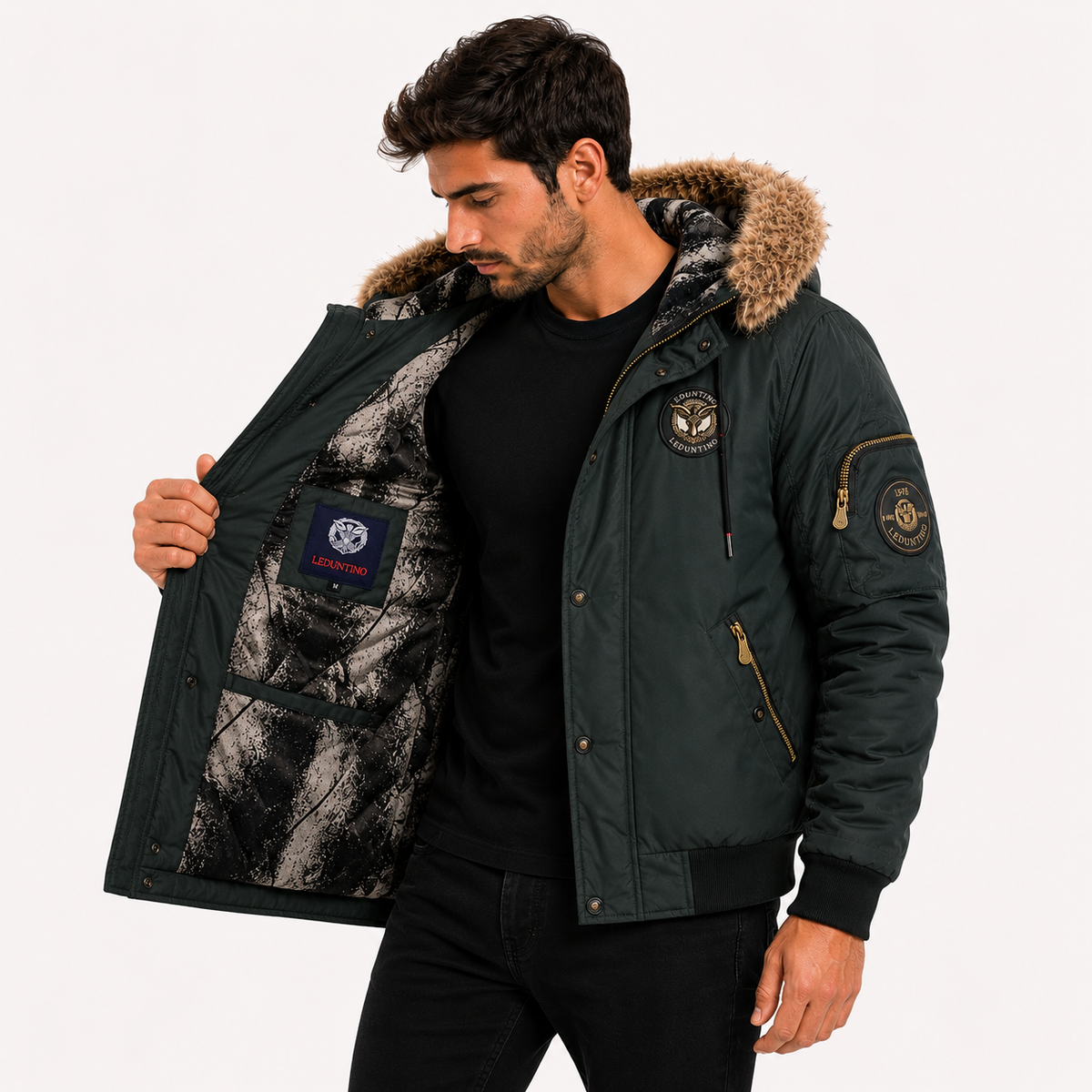 Jaqueta Masculina Térmica Forrada Diller Montevie