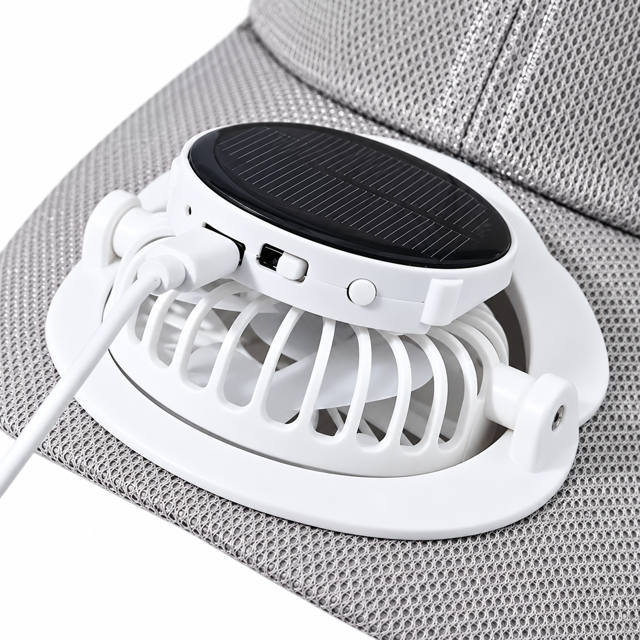 Boné Respirável Com Ventilador Solar Masculino Montevie