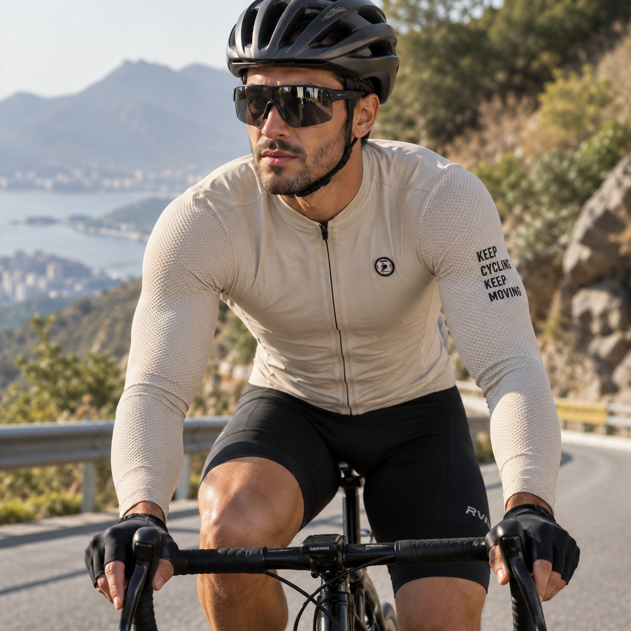 Camisa de Ciclismo Manga Longa Proteção SPF 50+ Montevie
