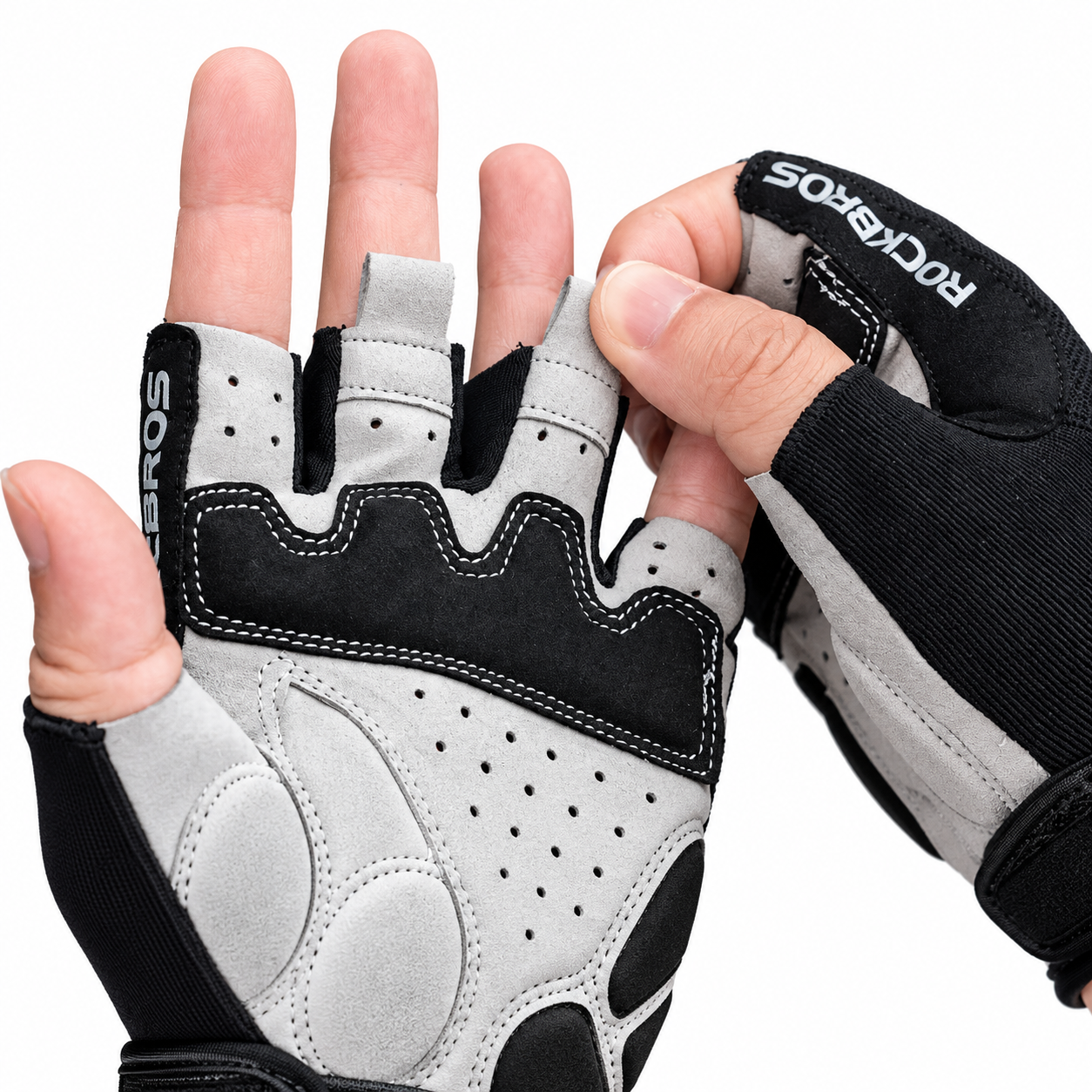 Luva de Ciclismo Meio Dedo com Gel Acolchoado Montevie
