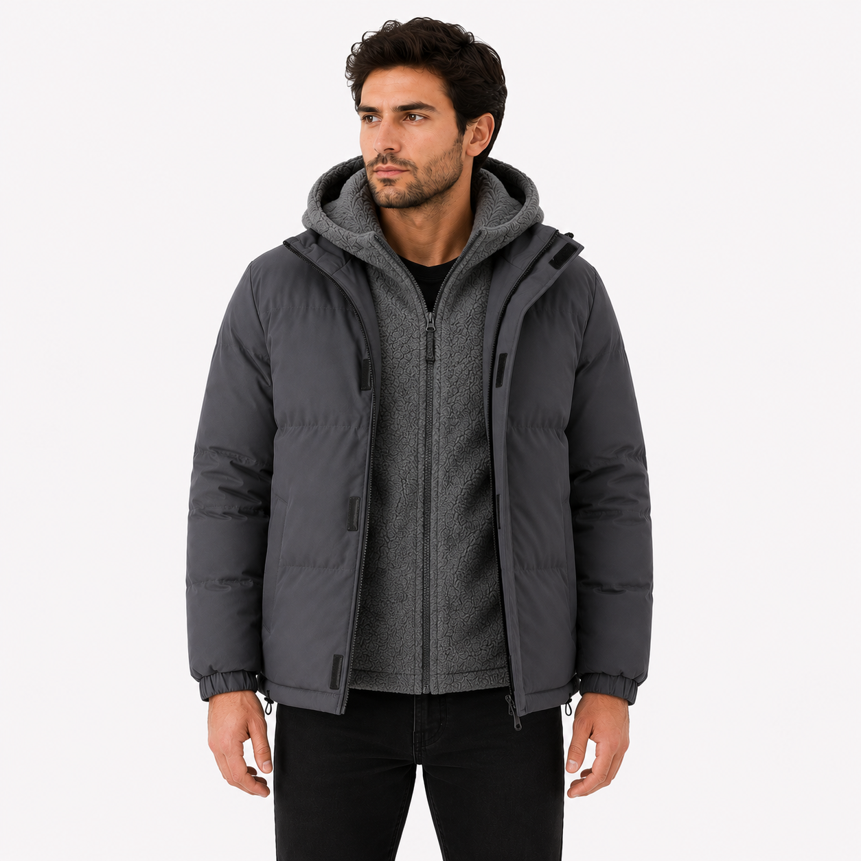 Jaqueta 2 em 1 Masculina Impermeável Fleece Winter Montevie