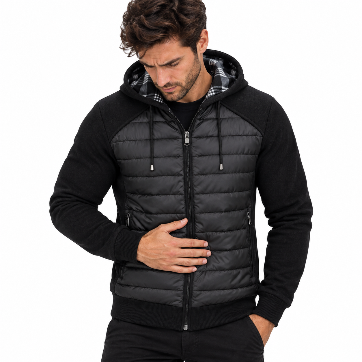 Cardigã Masculino de Malha com Zíper Montevie