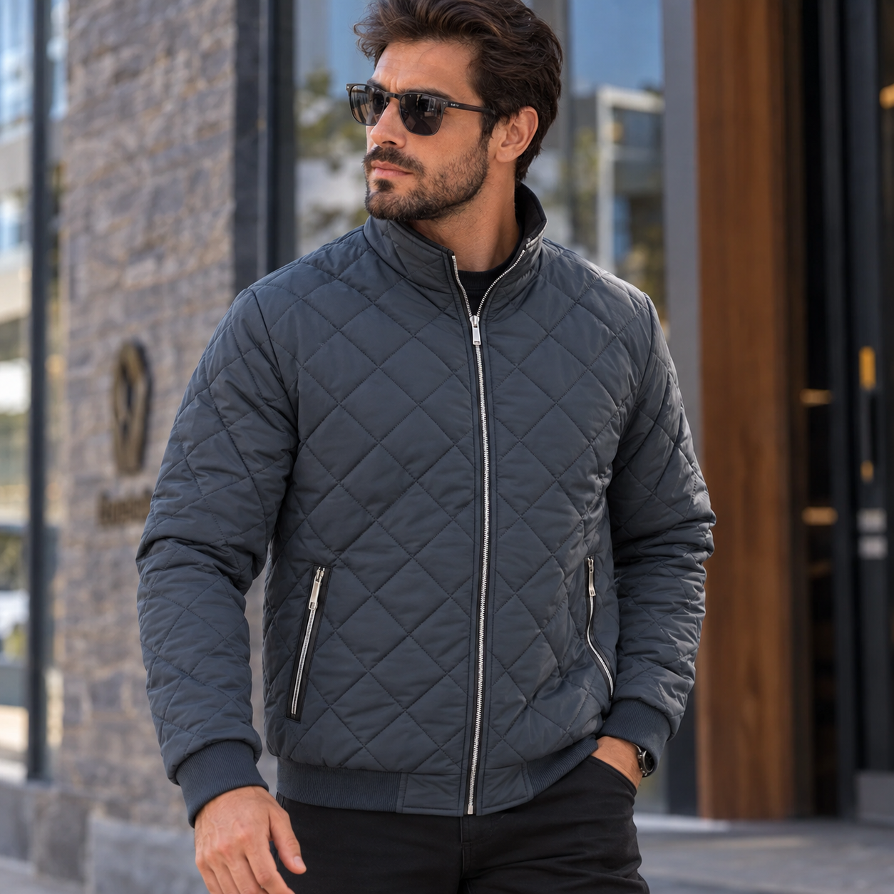 Jaqueta Bomber Masculina Forro de Lã Montevie
